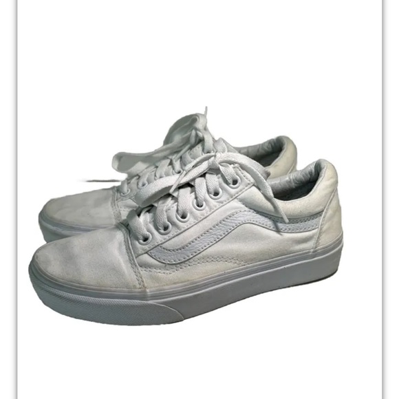 Size Men 4.5 / Women 6.5 VANS Old Skool Stacked White - Picture 1 of 6